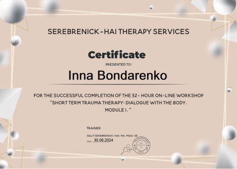 Travma Galit certification